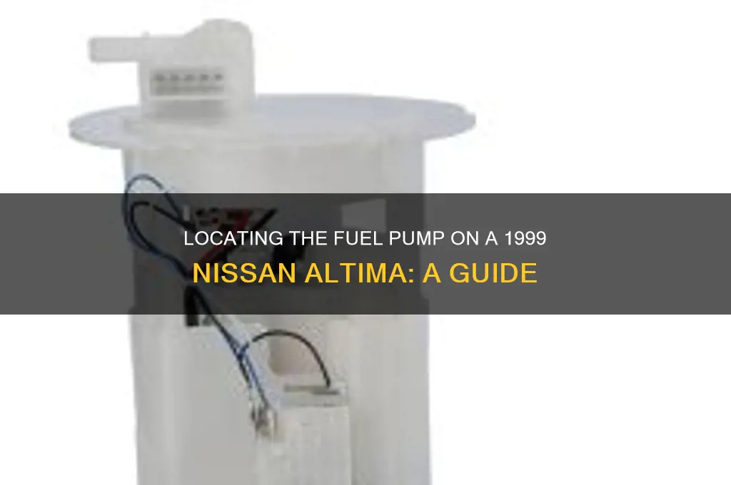 where is the fuel pump on a 1999 nissan altima