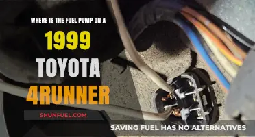 Locating the Fuel Pump on a 1999 Toyota 4Runner