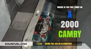 Locating the Fuel Pump in a 2000 Toyota Camry