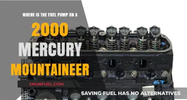 Locating the Fuel Pump on a 2000 Mercury Mountaineer