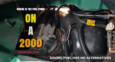 Locating the Fuel Pump on a 2000 Model Vehicle