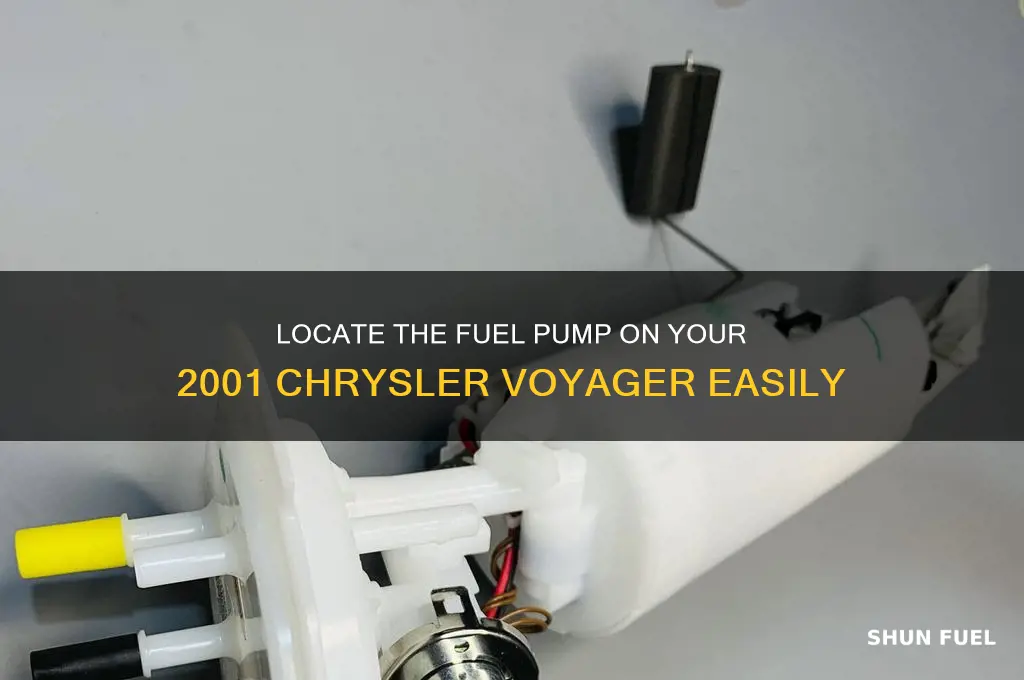 where is the fuel pump on a 2001 chrysler voyager