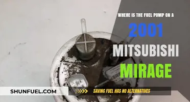 Locating the Fuel Pump in a 2001 Mitsubishi Mirage