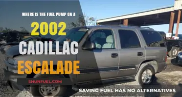 Locating the Fuel Pump in a 2002 Cadillac Escalade
