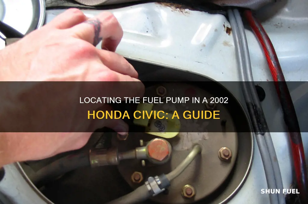 where is the fuel pump on a 2002 honda civic