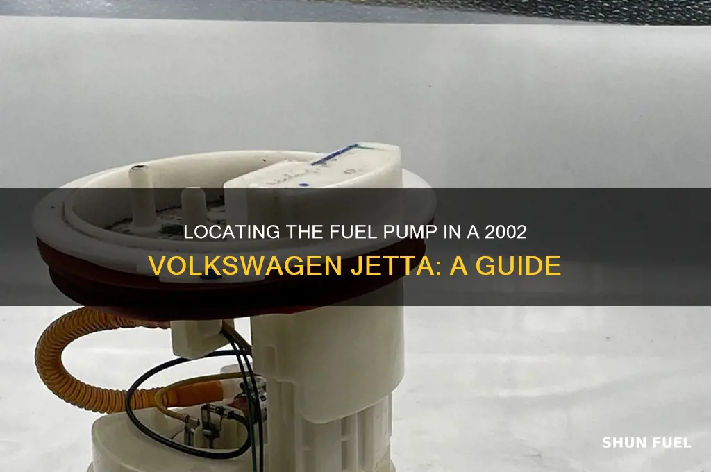 where is the fuel pump on a 2002 volkswagen jetta