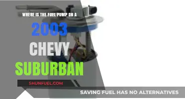 Locating the Fuel Pump on a 2003 Chevy Suburban: A Guide