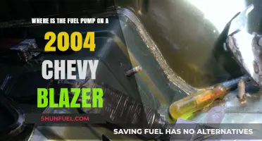Locating the Fuel Pump on a 2004 Chevy Blazer: A Guide