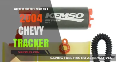 Locating the Fuel Pump on a 2004 Chevy Tracker: A Guide