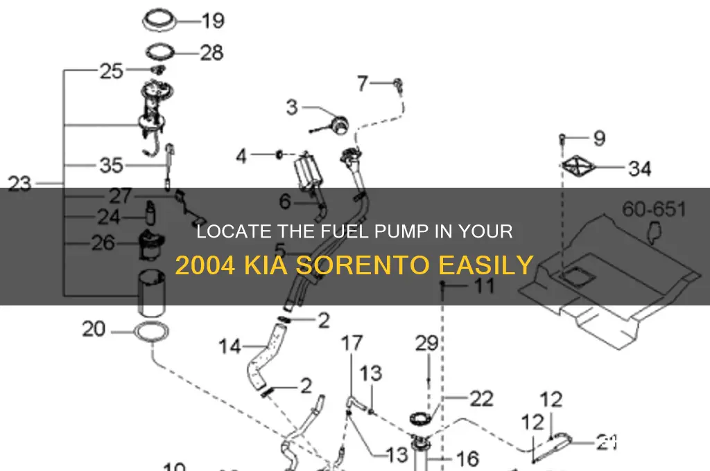 where is the fuel pump on a 2004 kia sorento