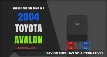 Locating the Fuel Pump in a 2004 Toyota Avalon: A Guide