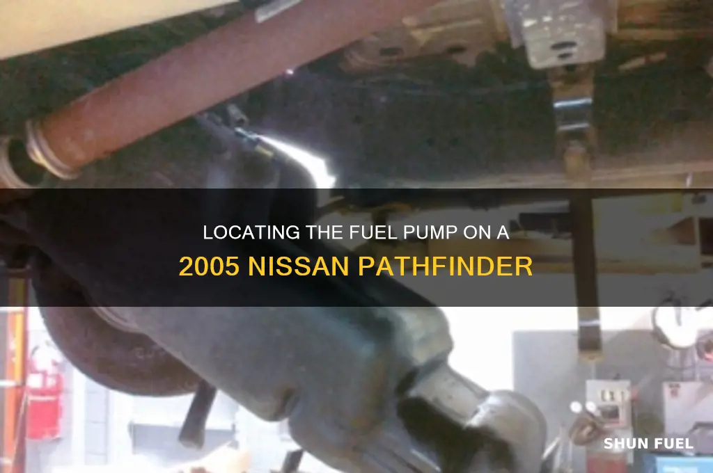 where is the fuel pump on a 2005 nissan pathfinder