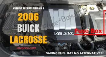 Locating the Fuel Pump on a 2006 Buick LaCrosse