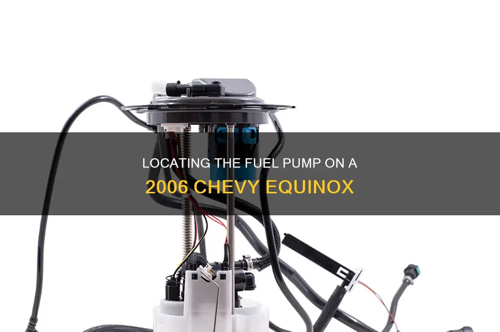 where is the fuel pump on a 2006 equinox