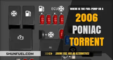 Locating the Fuel Pump in a 2006 Pontiac Torrent: A Guide