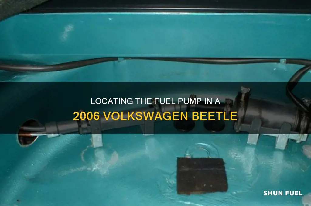 where is the fuel pump on a 2006 volkswagen beetle
