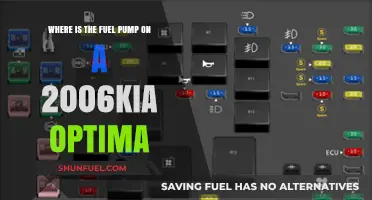 Locating the Fuel Pump on a 2006 Kia Optima: A Guide