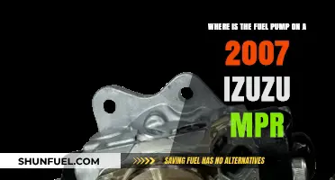 Locating the Fuel Pump on a 2007 Isuzu MPR