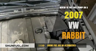 Locating the Fuel Pump in a 2007 VW Rabbit: A Guide