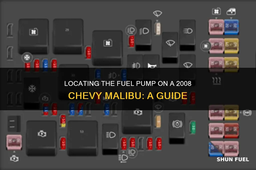 where is the fuel pump on a 2008 chevy malibu