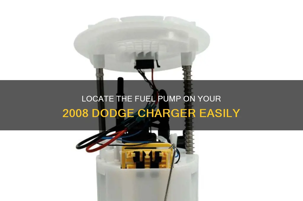 where is the fuel pump on a 2008 dodge charger