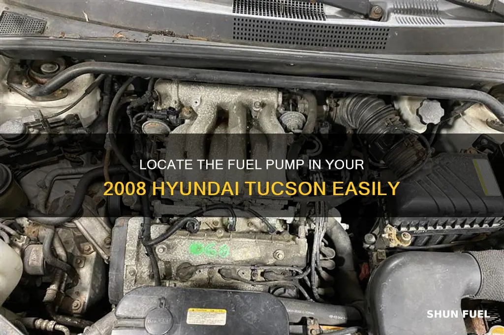 where is the fuel pump on a 2008 hyundai tucson