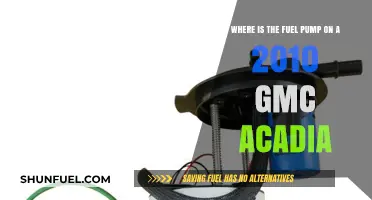 Locating the Fuel Pump in a 2010 GMC Acadia: A Guide