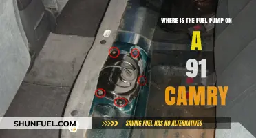 Locating the Fuel Pump on a 1991 Toyota Camry