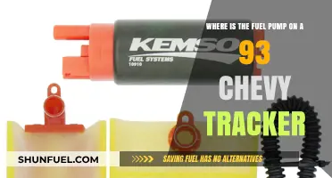 Locating the Fuel Pump on a 1993 Chevy Tracker: A Guide