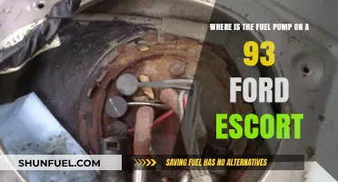 Locating the Fuel Pump on a 1993 Ford Escort: A Guide