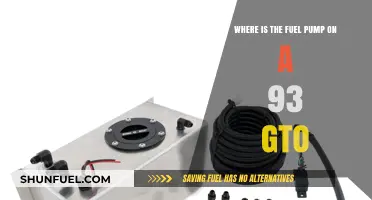Locating the Fuel Pump on a 1993 Pontiac GTO: A Guide