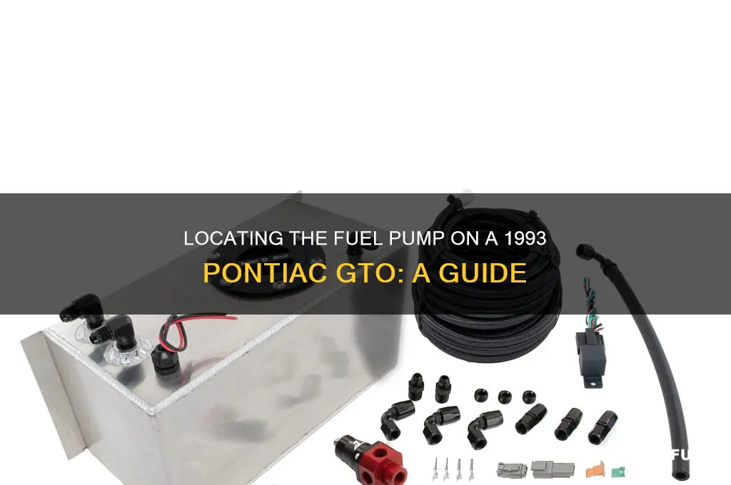 where is the fuel pump on a 93 gto