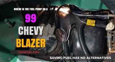 Locating the Fuel Pump on a 1999 Chevy Blazer: A Guide