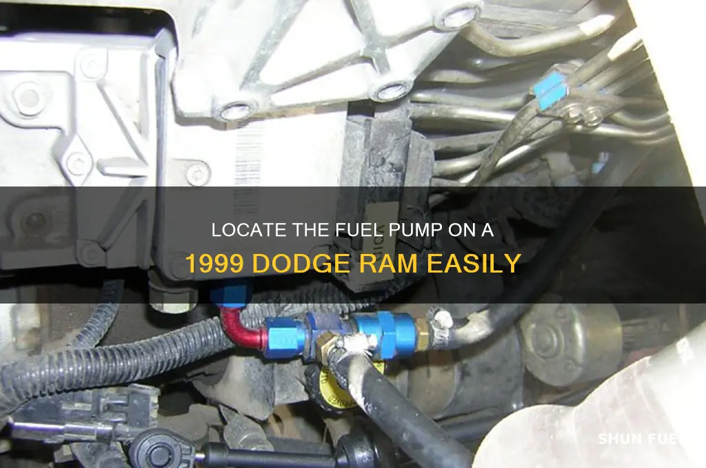 where is the fuel pump on a 99 ram