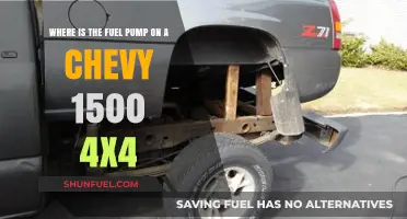 Locating the Fuel Pump on a Chevy 1500 4x4: A Guide