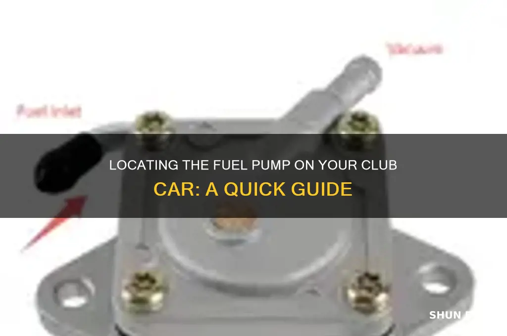 where is the fuel pump on a club car