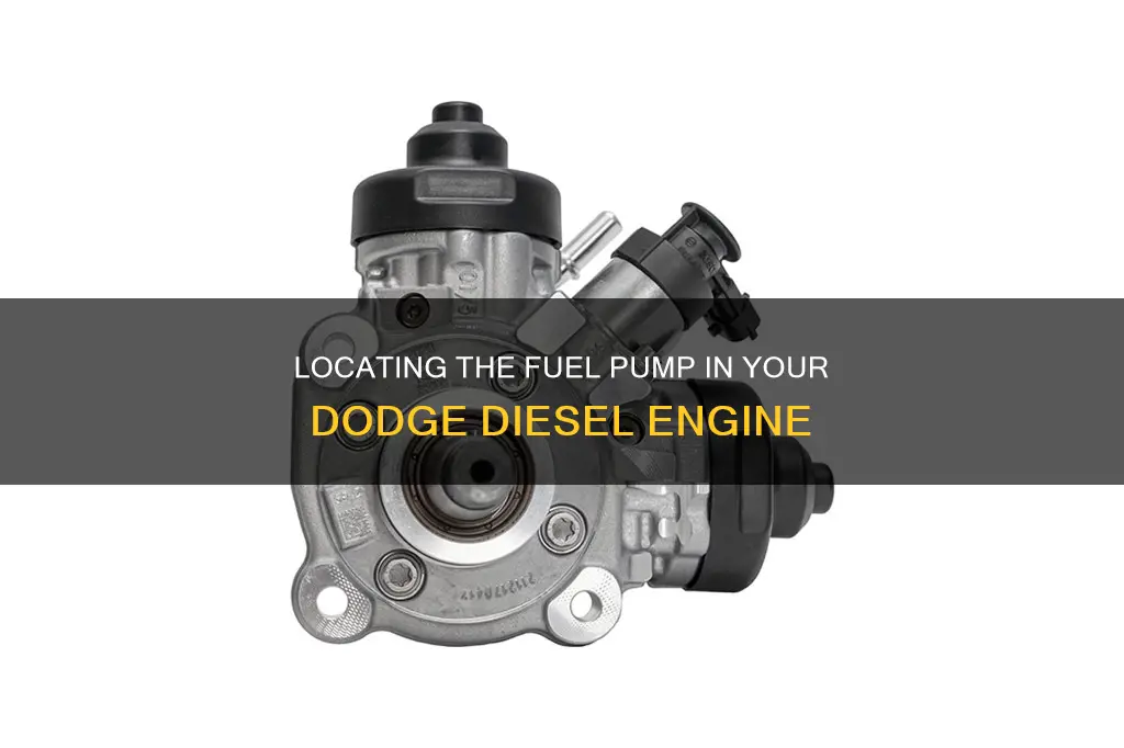 where is the fuel pump on a dodge diesel