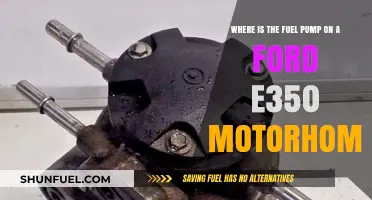 Locating the Fuel Pump on Your Ford E350 Motorhome: A Guide
