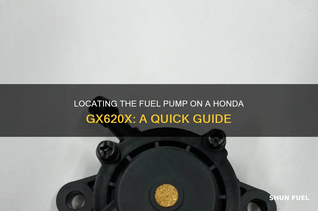 where is the fuel pump on a honda gx620x