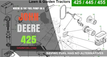 Locating the Fuel Pump on Your John Deere 425 Tractor