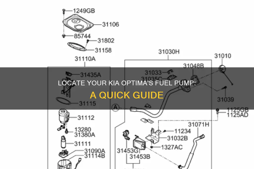 where is the fuel pump on a kia optima