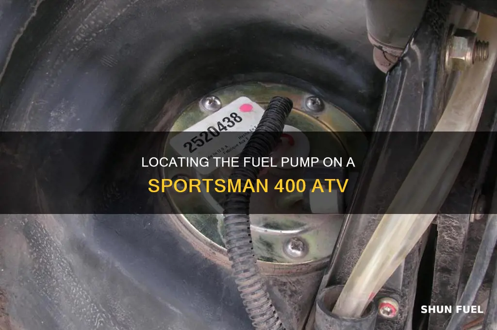 where is the fuel pump on a sportsman 400