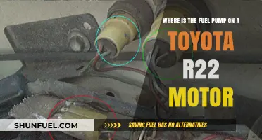 Locating the Fuel Pump on a Toyota R22 Motor: A Guide