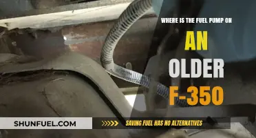 Locating the Fuel Pump on Older F-350 Models: A Guide