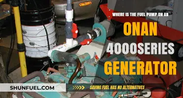 Locating the Fuel Pump on Your Onan 4000 Series Generator