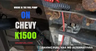 Locating the Fuel Pump on a Chevy K1500: A Quick Guide