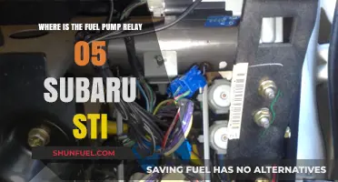 Locate the Fuel Pump Relay in Your 2005 Subaru STI
