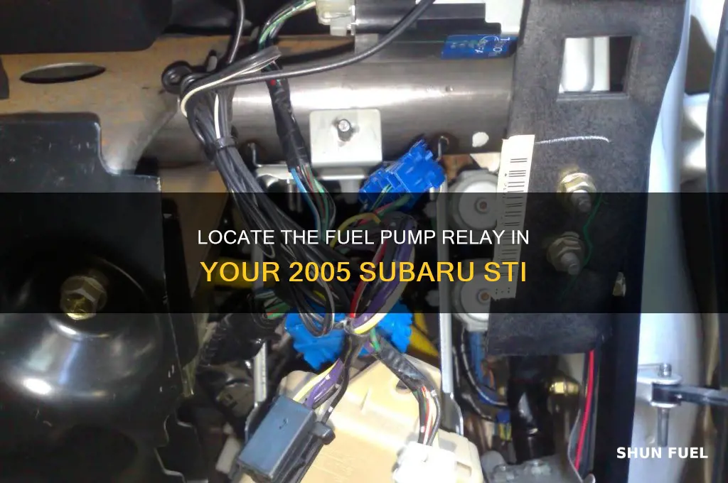 where is the fuel pump relay 05 subaru sti