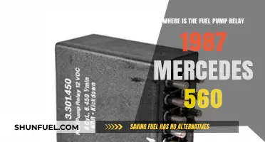 Locating the Fuel Pump Relay in a 1987 Mercedes 560