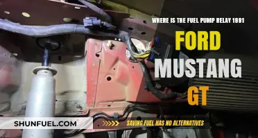 Locating the Fuel Pump Relay in a 1991 Ford Mustang GT